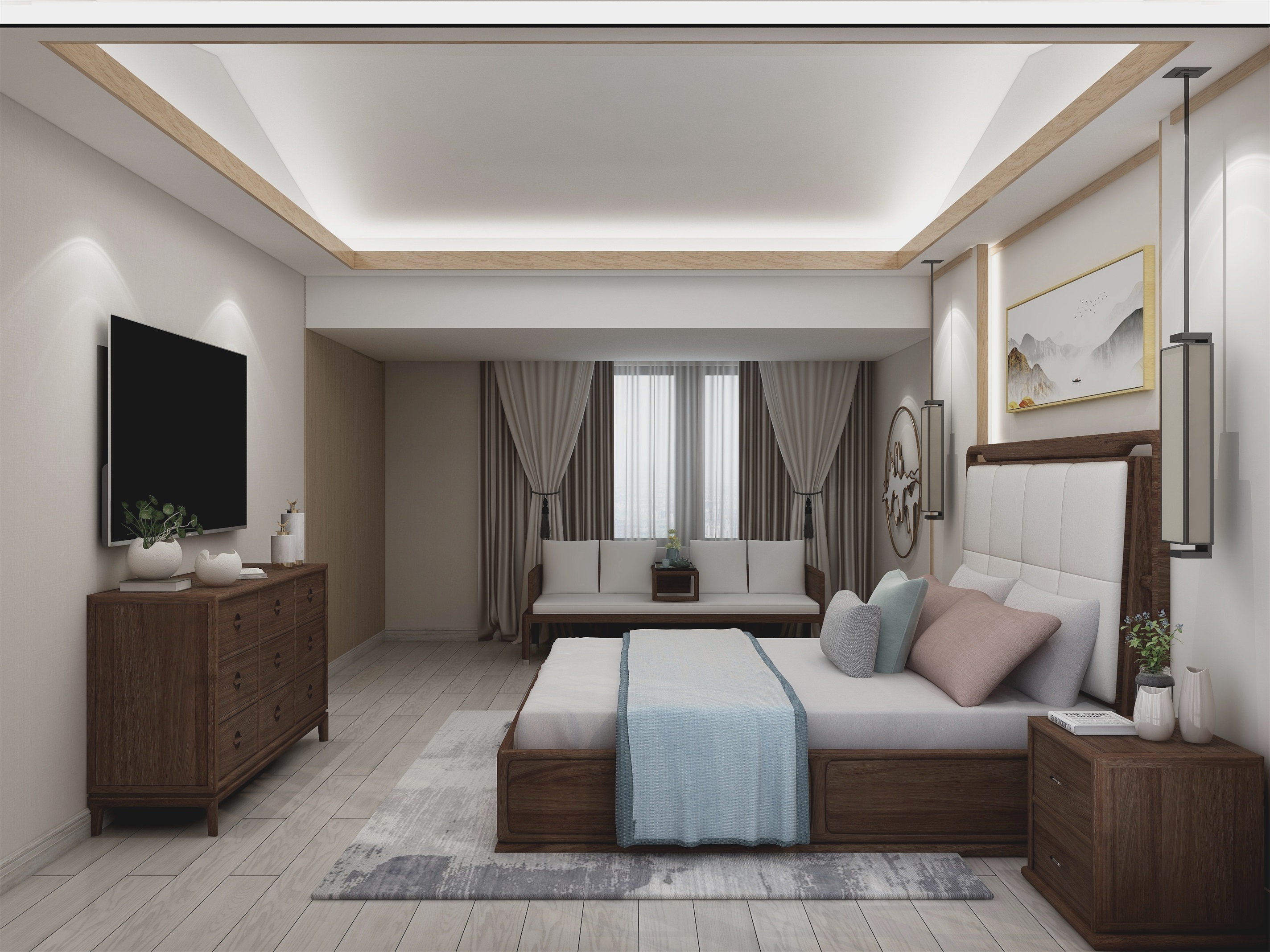  430m²新中式别墅，尽显山水意境|东家新中式整体木作