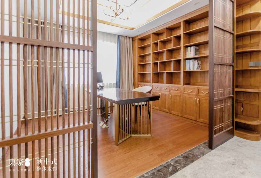 新中式案例 | 480m²联排别墅设计,高级时尚混搭