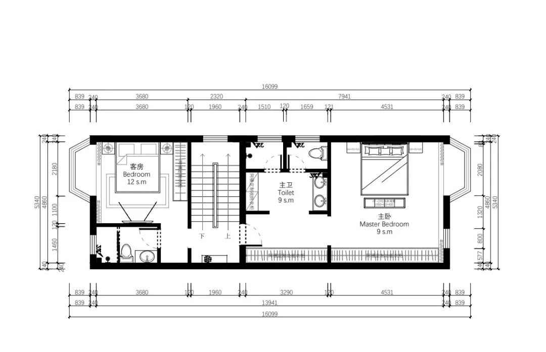 新中式案例 | 480m²联排别墅设计,高级时尚混搭
