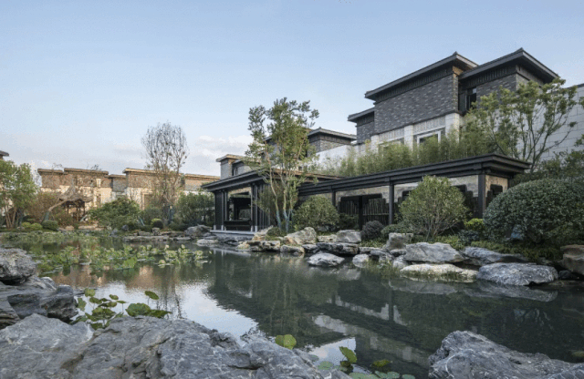新中式案例 | 650m²中式院墅,闲听花静鸟喧,这样的设计才有生活趣味
