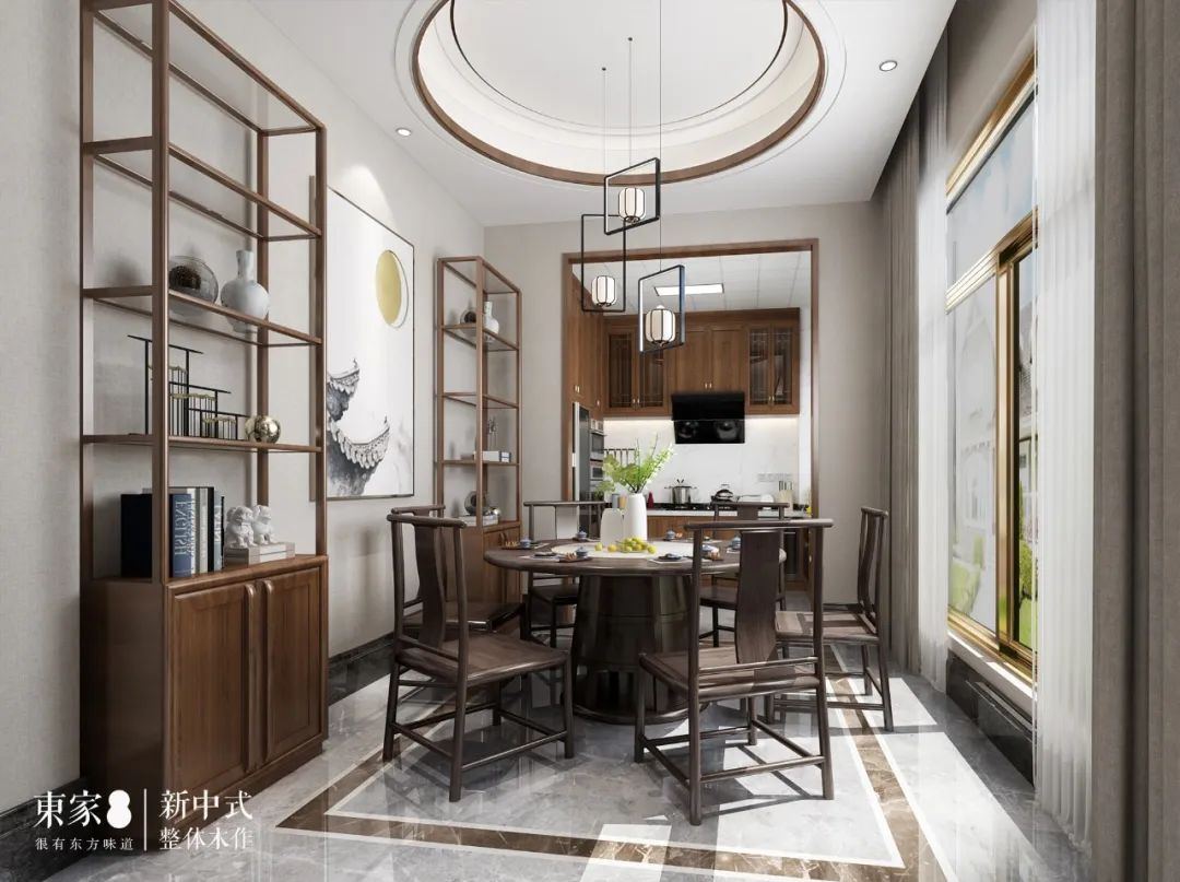 新中式案例 | 650m²中式院墅,闲听花静鸟喧,这样的设计才有生活趣味