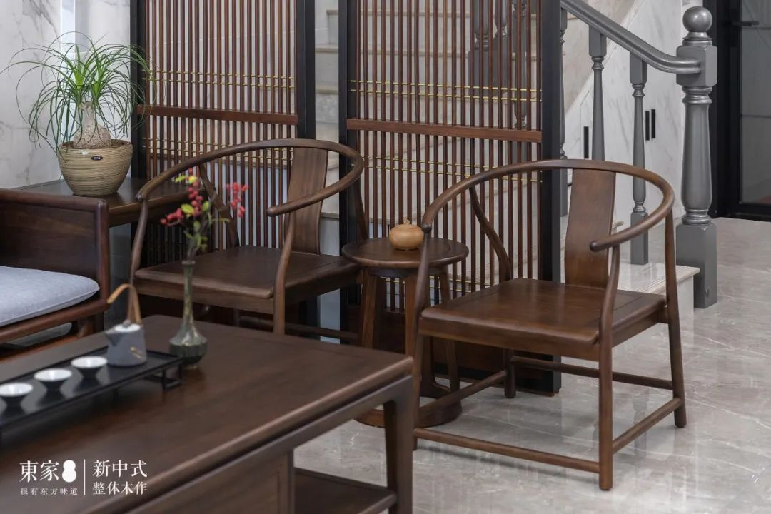 新中式案例 | 300m²别墅黑檀定制，真正的高级感，藏在不经意的细节中
