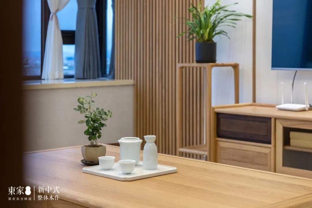 新中式案例 | 130m²精致原木风,开门即惊艳!