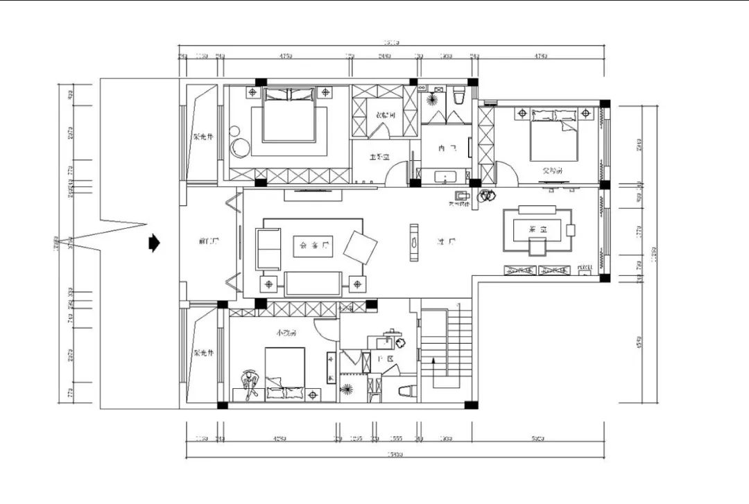 新中式案例 | 240m²别墅雅居,儒韵馥郁的生活情怀