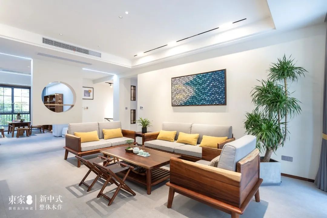 新中式案例 | 240m²别墅雅居,儒韵馥郁的生活情怀